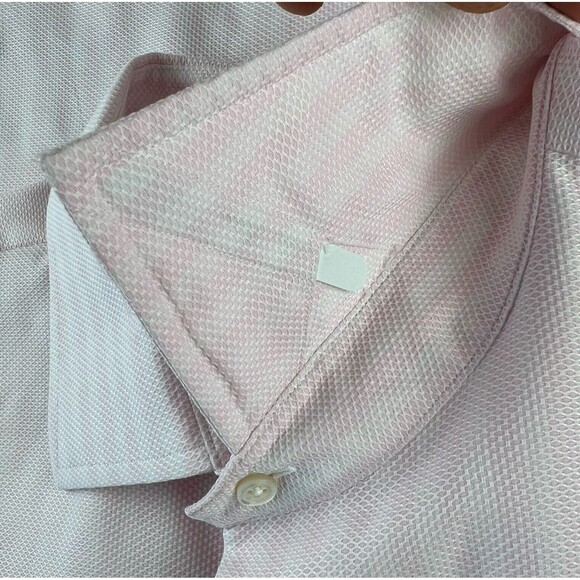 Brooks Brothers Luxury Thomas Mason Button Up Shirt Mens 17.5/34 Pink Striped - Picture 5 of 7